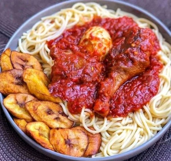 Spagetti and Plantain